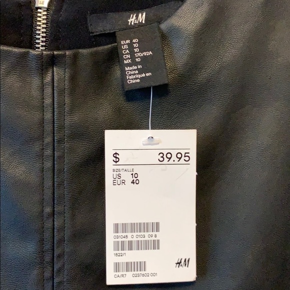 H&M Faux Leather top - Picture 6 of 7